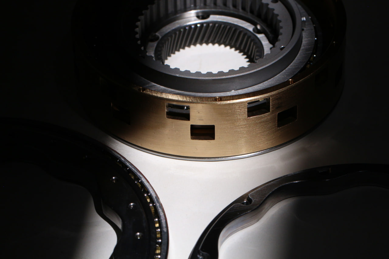Wave gearbox, main parts, component photograph